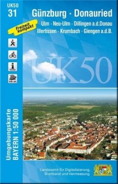 Cover Topographische Karte Bayern Günzburg-Donauried