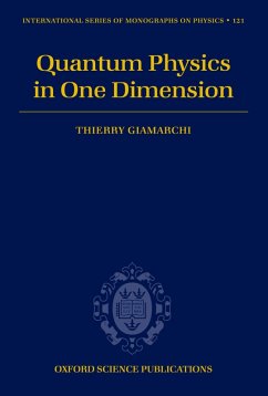 Quantum Physics in One Dimension (eBook, PDF) - Giamarchi, Thierry