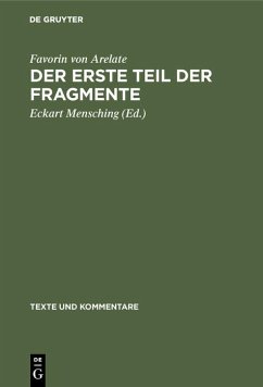 Cover Der erste Teil der Fragmente (eBook, PDF)