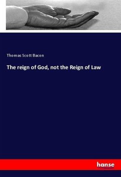 The reign of God, not the Reign of Law