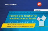 Formeln und Tabellen für metalltechnische Berufe mit umgestellten Formeln, Qualitätsmanagement und CNC-Technik