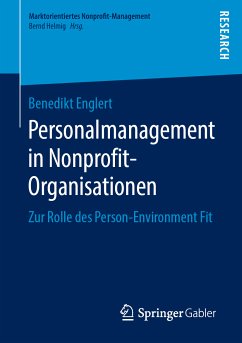 Personalmanagement in Nonprofit-Organisationen (eBook, PDF) - Englert, Benedikt
