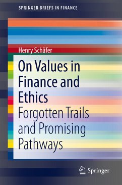 On Values in Finance and Ethics (eBook, PDF) - Schäfer, Henry