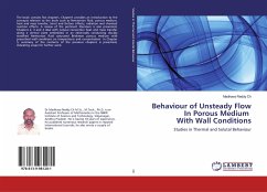 Behaviour of Unsteady Flow In Porous Medium With Wall Conditions