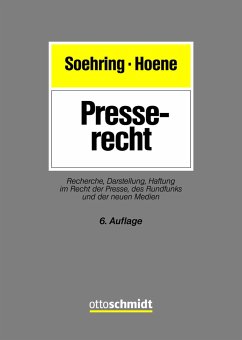 Presserecht - Soehring, Jörg;Hoene, Verena
