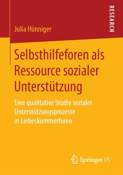 Selbsthilfeforen als Ressource sozialer Unterstützung (eBook, PDF) - Hünniger, Julia