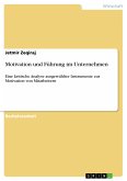 Motivation und Führung im Unternehmen (eBook, PDF)