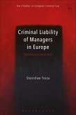 Criminal Liability of Managers in Europe (eBook, ePUB)