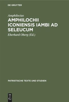 Amphilochii Iconiensis Iambi ad seleucum Cover Amphilochii Iconiensis Iambi ad seleucum