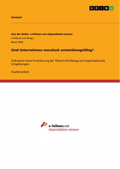 Sind Unternehmen moralisch entwicklungsfähig? (eBook, PDF)