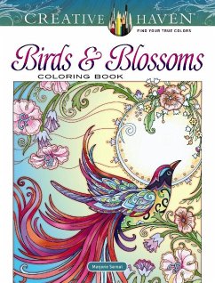 Creative Haven Birds and Blossoms Coloring Book - Sarnat, Marjorie