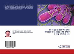 Post Surgical wound infection causes and their drug of choices