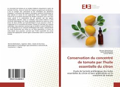 Conservation du concentré de tomate par l'huile essentielle du citron - Benbraham, Meriem;Boudjouada, Esma;Himed, Louisa