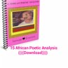 15 African Poetic Analysis (eBook, ePUB) - Bild 1