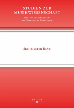 Studien zur Musikwissenschaft - Beihefte der Denkmäler der Tonkunst in Österreich. Band 60 (eBook, PDF)