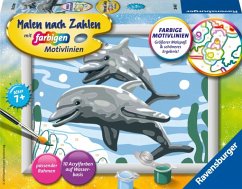 Ravensburger 28468 - Malen nach Zahlen, Freundliche Delfine