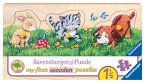 Ravensburger Kinderpuzzle - 03203 Niedliche Tierkinder - my first wooden puzzle mit 3 Teilen - Puzzle für Kinder ab 1,5 Jahren - Holzpuzzle