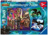 Ravensburger 08064 - Dragon, Drachen, Drachenzähmen leicht gemacht, Puzzle, Kinderpuzzle, 3x49 Teile Ravensburger 08064 - Dragon, Drachen, Drachenzähmen leicht gemacht, Puzzle, Kinderpuzzle, 3x49 Teile