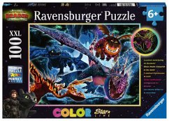 Image of Ravensburger 13257 - Dragon The hidden World, Leuchtende Drachen, Puzzle, Kinderpuzzle, 100 Teile XXL