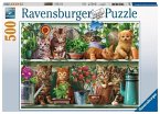 Ravensburger 14824 - Katzen im Regal, Puzzle, 500 Teile