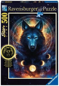Ravensburger 13970 - Leuchtender Wolf, Puzzle, 500 Teile