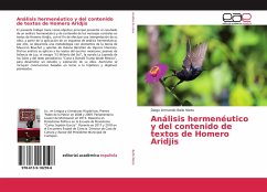 Análisis hermenéutico y del contenido de textos de Homero Aridjis - Bello Nieto, Diego Armando