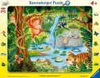 Ravensburger 06171 - Dschungelbewohner, Puzzle, Rahmenpuzzle, 24 Teile
