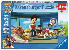 Ravensburger Kinderpuzzle - 09085 Hilfsbereite Spürnasen - Puzzle für Kinder ab 4 Jahren, Paw Patrol Puzzle mit 2x24 Teilen