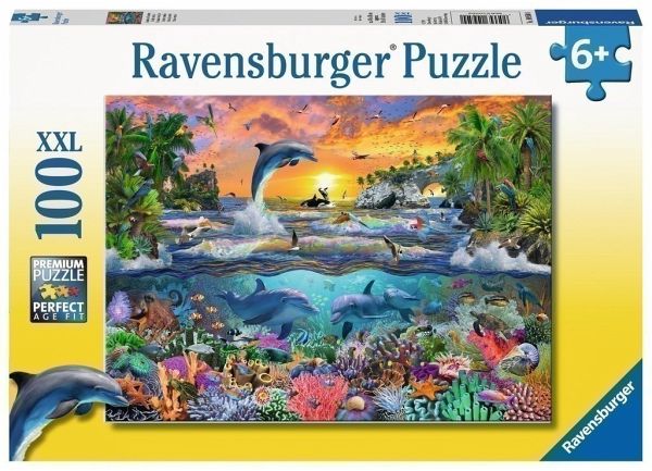 Ravensburger 10950 - Tropisches Paradies, Puzzle, Kinderpuzzle, 100 Teile  XXL - Bei bücher.de immer portofrei