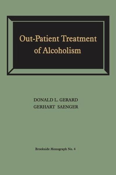 Out-Patient Treatment of Alcoholism (eBook, PDF)