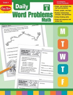 Daily Word Problems Math, Grade 4 Teacher Edition - Evan-Moor Educational Publishers