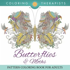 Butterflies & Moths Pattern Coloring Book For Adults - Coloring Therapist
