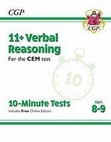 11+ CEM 10-Minute Tests: Verbal Reasoning - Ages 8-9 (with Online Edition) - CGP Books