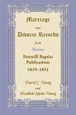 Marriage and Divorce Records from Maine Freewill Baptist Publications, 1819-1851