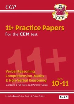 Cover 11+ CEM Practice Papers: Ages 10-11 - Pack 2 (with Parents' Guide & Online Edition)