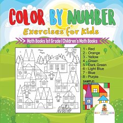Color by Number Exercises for Kids - Math Books 1st Grade   Children's Math Books - Baby