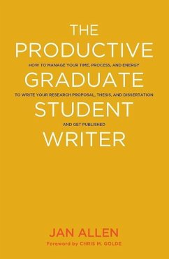 The Productive Graduate Student Writer - Allen, Jan E