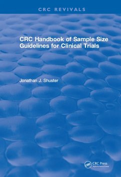 Cover Revival: CRC Handbook of Sample Size Guidelines for Clinical Trials (1990) (eBook, ePUB)