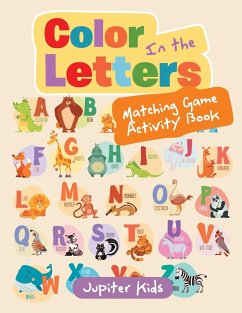 Color In the Letters Matching Game Activity Book - Jupiter Kids