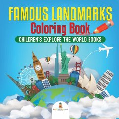 Famous Landmarks Coloring Book   Children's Explore the World Books - Baby