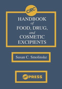 Cover CRC Handbook of Food, Drug, and Cosmetic Excipients (eBook, PDF)
