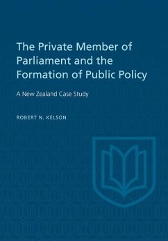 Cover The Private Member of Parliament and the Formation of Public Policy (eBook, PDF)
