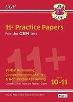 11+ CEM Practice Papers: Ages 10-11 - Pack 3 (with Parents' Guide & Online Edition) - Cgp Books