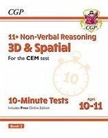 11+ CEM 10-Minute Tests: Non-Verbal Reasoning 3D & Spatial - Ages 10-11 Book 2 (with Online Ed) - CGP Books