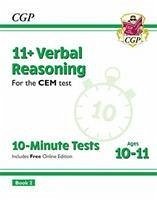 11+ CEM 10-Minute Tests: Verbal Reasoning - Ages 10-11 Book 2 (with Online Edition) - CGP Books