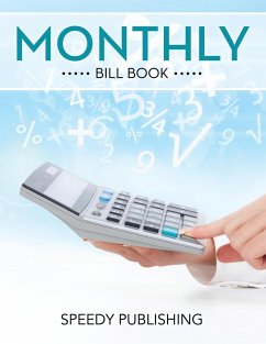 Monthly Bill Book - Speedy Publishing Llc