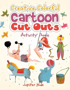 Creative Colorful Cartoon Cut Outs Activity Book - Jupiter Kids