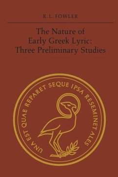 Cover The Nature of Early Greek Lyric (eBook, PDF)