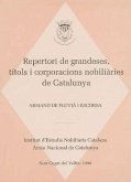 Repertori de grandeses títols i corporacions nobiliàries de catalunya