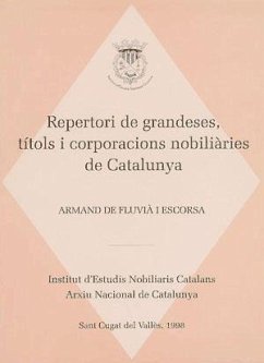 Repertori de grandeses títols i corporacions nobiliàries de catalunya - Fluvià i Escorsa, Armand de